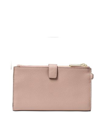 Michael Michael Kors Adele Double Zip Pebble Leather Phone Wristlet