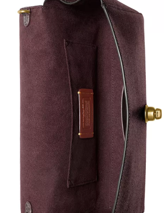 Coach Alexa Leather Chain Crossbody Clutch