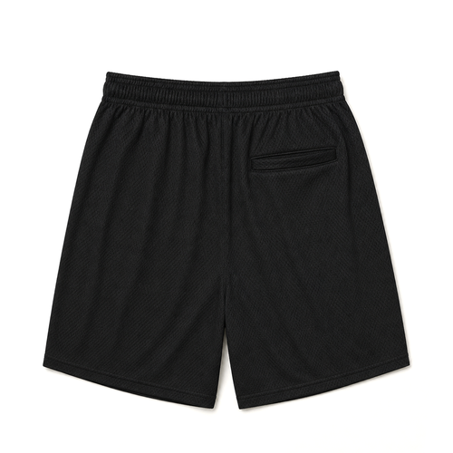 Black Mesh Shorts
