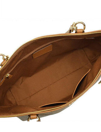 Coach Signature Print Coated Canvas Ava Zip Tote