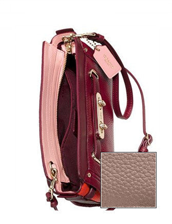 Coach Swagger Wristlet in Colorblock Pebble Leather