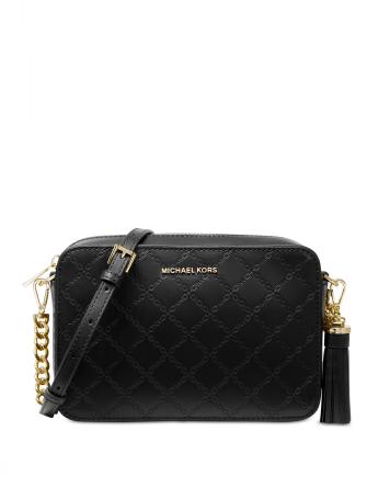 Michael Michael Kors Chain Embossed Leather Camera Bag