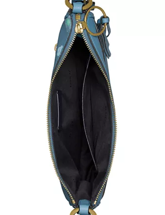 Coach Chaise Pansy Print Leather Crossbody