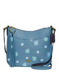 Coach Chaise Pansy Print Leather Crossbody