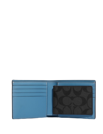Coach 3 In 1 Wallet In Signature Canvas With Creature Print