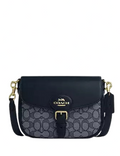 Coach Amelia Saddle Bag In Signature Jacquard