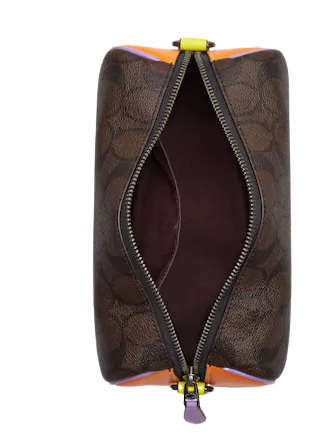 Coach Axel Crossbody In Colorblock Signature Canvas