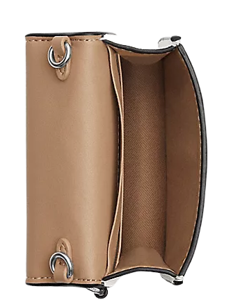 Coach Boxed Mini Wallet On A Chain In Signature Canvas
