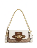 Coach Brie Shoulder Bag In Colorblock Signature Canvas