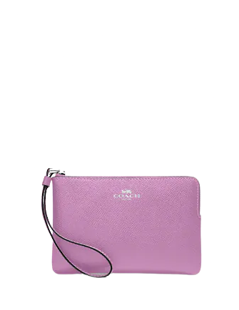 Coach Corner Zip Wristlet