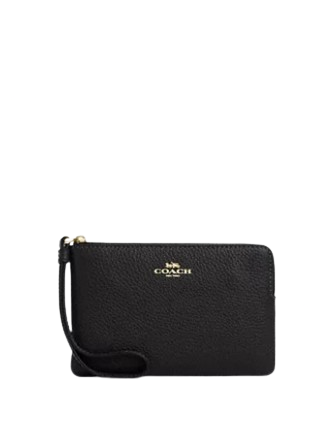 Coach Corner Zip Wristlet