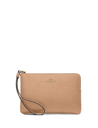 Coach Corner Zip Wristlet