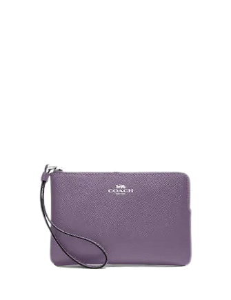 Coach Corner Zip Wristlet