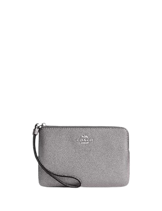 Coach Corner Zip Wristlet