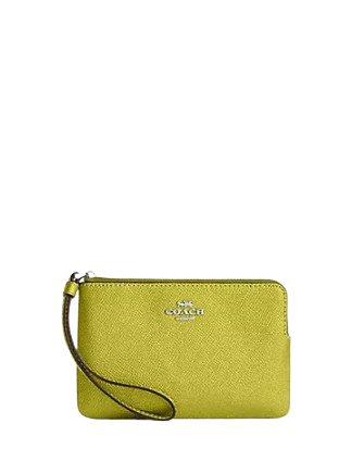 Coach Corner Zip Wristlet