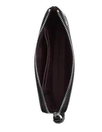 Coach Corner Zip Wristlet In Signature Canvas With Halloween Eyes