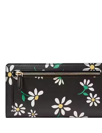 Kate Spade New York Dana Daisies Large Slim Bifold Wallet