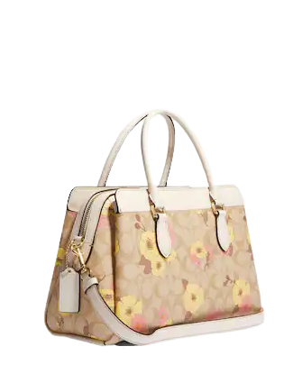 Coach Darcie Carryall In Signature Canvas With Floral Cluster Print