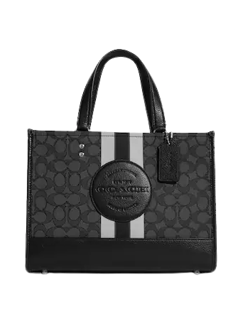 Coach Dempsey Carryall In Signature Jacquard With Stripe And Coach Patch