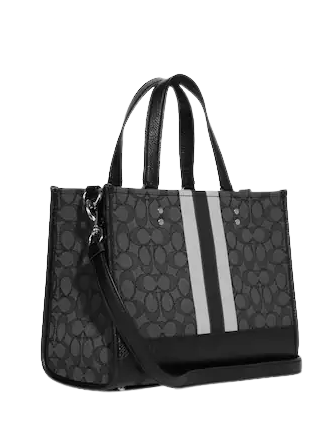 Coach Dempsey Carryall In Signature Jacquard With Stripe And Coach Patch