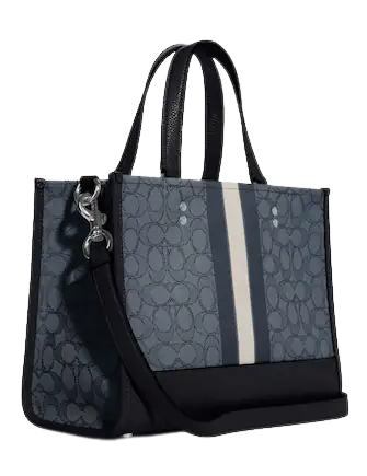 Coach Dempsey Carryall In Signature Jacquard With Stripe And Coach Patch