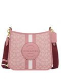 Coach Dempsey File Bag In Signature Jacquard With Stripe And Coach Patch