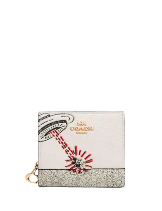 Coach Disney Mickey Mouse X Keith Haring Snap Wallet