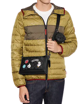 Coach Disney X Coach Holden Crossbody In Signature Canvas With Patches
