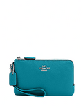 Coach Double Corner Zip Wristlet