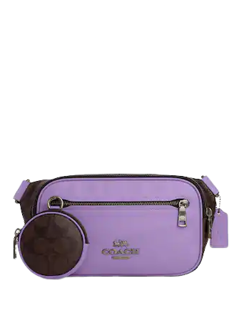 Coach Elias Belt Bag In Colorblock Signature Canvas