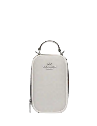 Coach Eva Phone Crossbody In Colorblock Signature Canvas