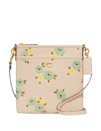 Coach Kitt Messenger Crossbody With Floral Print
