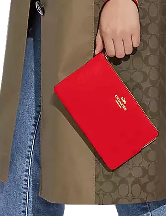 Coach Large Corner Zip Wristlet