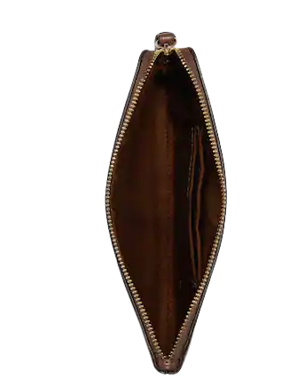 Coach Large Corner Zip Wristlet In Signature Canvas