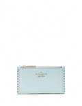 Kate Spade New York Leila Pebbled Leather Whipstitch Small Slim Bifold Wallet