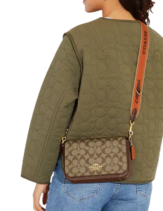 Coach Logan Messenger In Signature Canvas