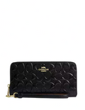 Coach Long Zip Around Wallet In Signature Leather