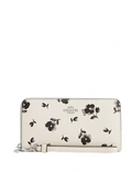 Coach Long Zip Around Wallet With Floral Print
