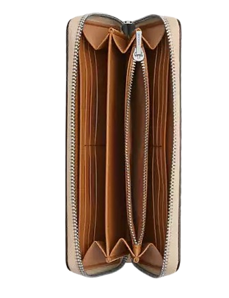 Coach Long Zip Around Wallet With Floral Print