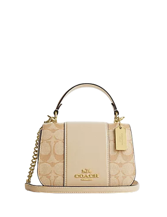 Coach Lysa Top Handle In Signature Canvas