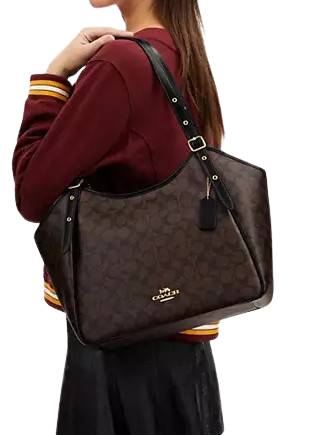 Coach Meadow Shoulder Bag In Signature Canvas