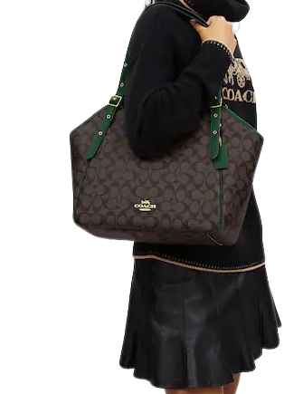 Coach Meadow Shoulder Bag In Signature Canvas