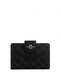 Coach Medium Corner Zip Wallet In Signature Denim