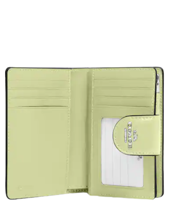 Coach Medium Corner Zip Wallet In Signature Canvas