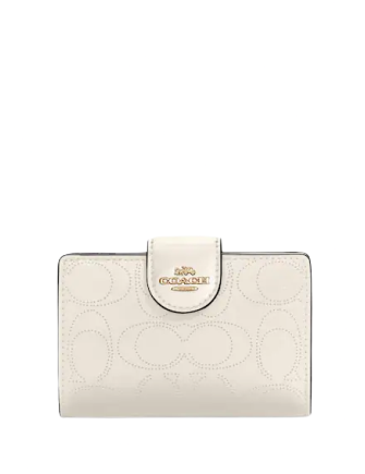 Coach Medium Corner Zip Wallet In Signature Leather