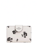 Coach Medium Corner Zip Wallet With Floral Print