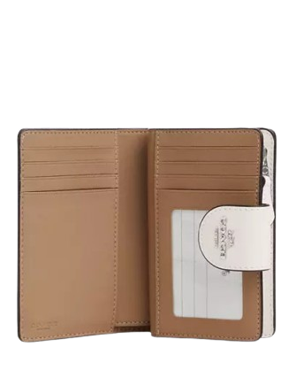 Coach Medium Corner Zip Wallet With Floral Print
