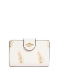 Coach Medium Corner Zip Wallet With Lipstick Print