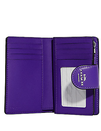Coach Medium Corner Zip Wallet With Mini Vintage Rose Print