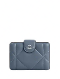 Coach Medium Corner Zip Wallet With Puffy Diamond Quilting